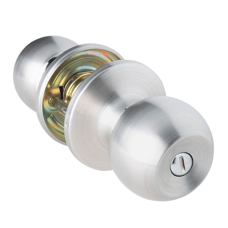 Global Door Controls Brushed Chrome Residential Privacy Knob GLS40SBAL-626